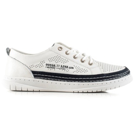 Goodin Lässige Sneaker aus Leder weiß