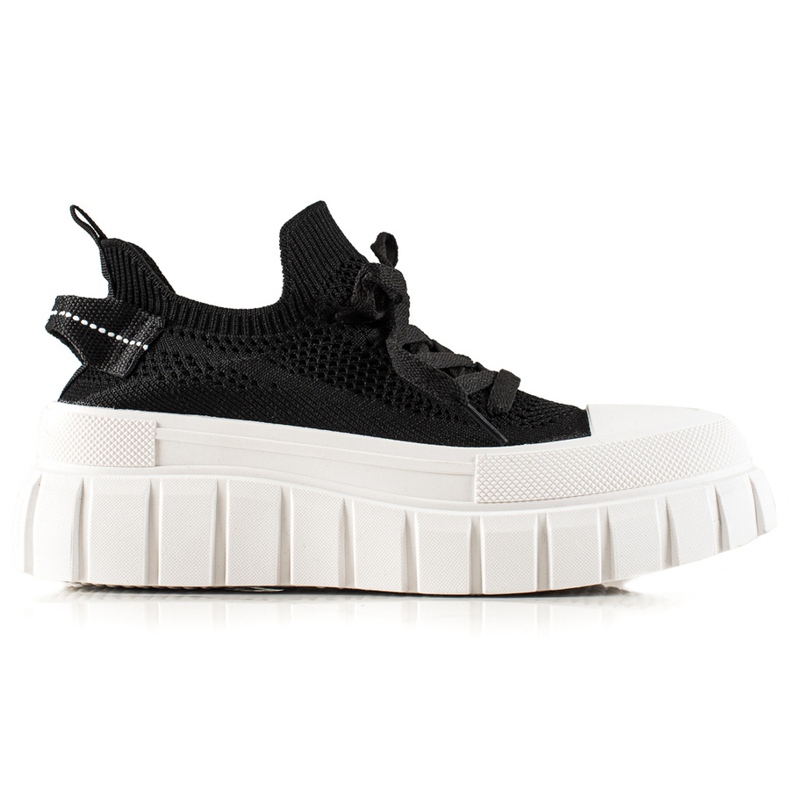 TRENDI Fashion Sneakers auf der Plattform schwarz