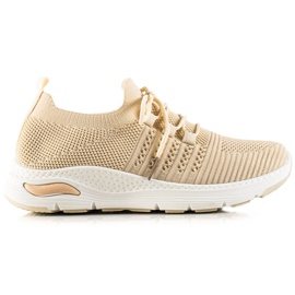 TRENDI Sportschuhe zum Hineinschlüpfen beige