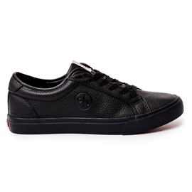 Herren Leder Sneakers Cross Jeans JJ1R4022C Schwarz