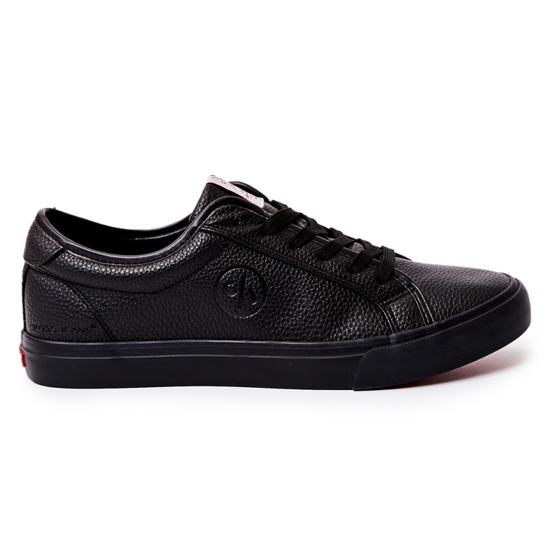 Herren Leder Sneakers Cross Jeans JJ1R4022C Schwarz
