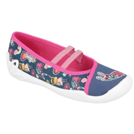 Befado Kinderschuhe 116X300 marineblau rosa mehrfarbig