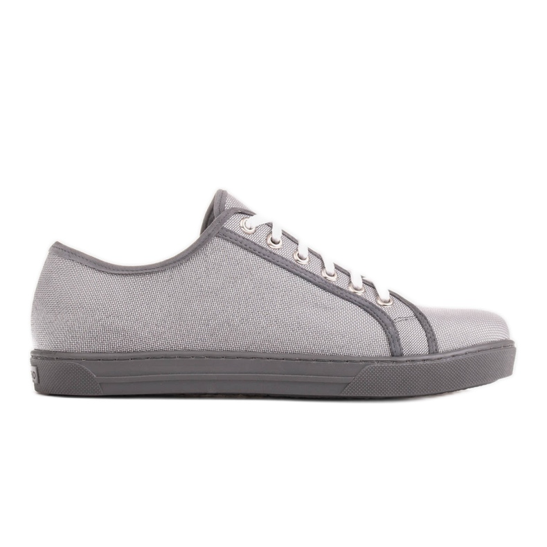 Marco Shoes Sneakers aus interessantem silbrigem Stoff silber- grau