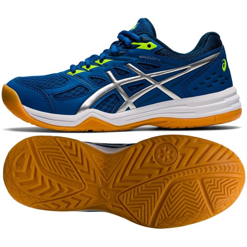 Asics Upcourt 4 Gs Jr 1074A027 405 Volleyballschuhe blau blau
