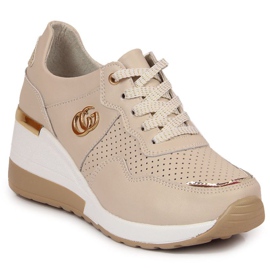 Lederturnschuhe S.Barski W OLI149 beige