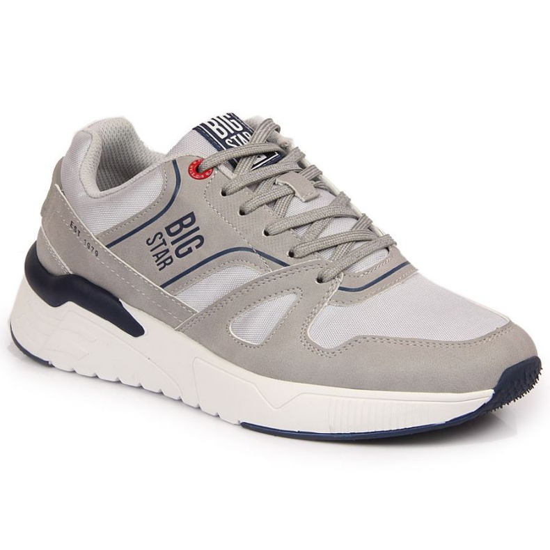 Graue Freizeitsportschuhe Big Star M JJ174276