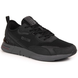 Schwarze Freizeitsportschuhe Big Star M JJ174292