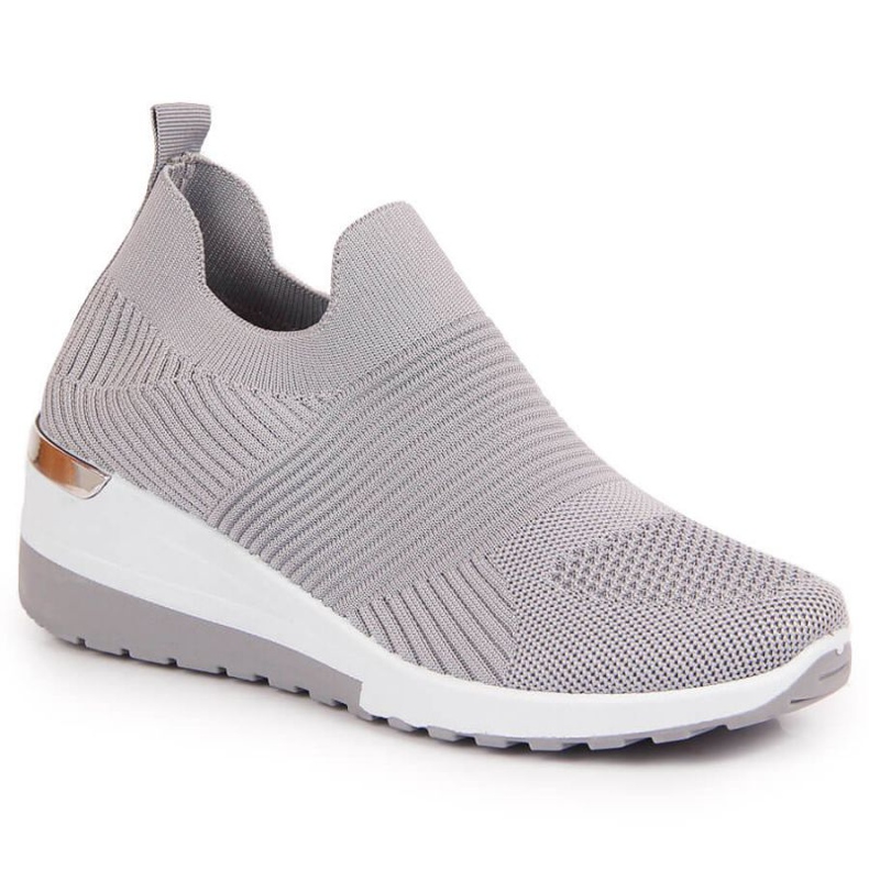 Turnschuhe Socken schlüpfen auf McKeylor W JAN95A grau