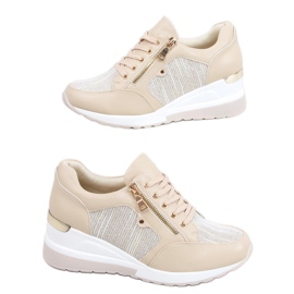 Beige Keil Turnschuhe Nasto Nude