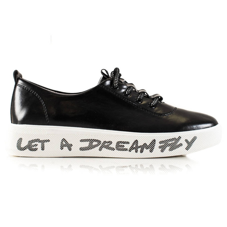 Goodin Turnschuhe mit Öko-Ledermode schwarz