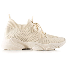 TRENDI Textile Sportschuhe beige