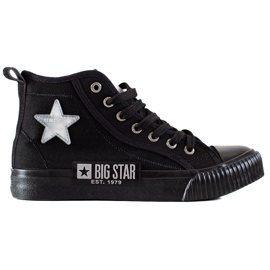 High-Top-Turnschuhe für Damen Big Star JJ274380 schwarz
