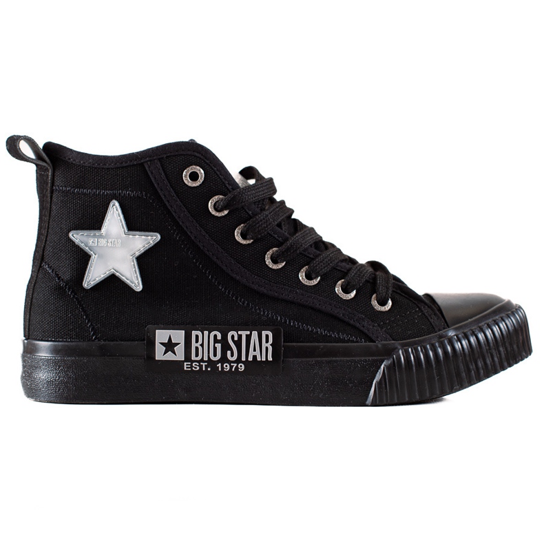 High-Top-Turnschuhe für Damen Big Star JJ274380 schwarz
