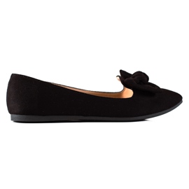 Ballerinas mit Schleife VINCEZA schwarz