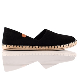 Vinceza Schwarze Vincez-Espadrilles
