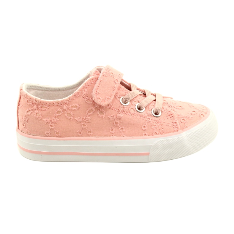 Spitzen-Klettverschluss-Sneaker Atletico WY21452 Rosa