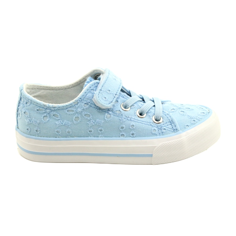 Lace Atletico Velcro WY21452 Blaue Turnschuhe