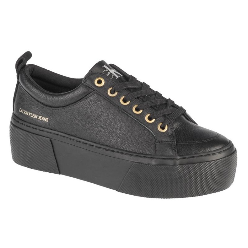 Calvin Klein Vulcanized Flatform Laceup LW YW0YW00366-0GJ Schuhe schwarz