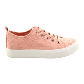 Atletico Mädchen Sneakers rutschten Spitze WY20763 Pink rosa