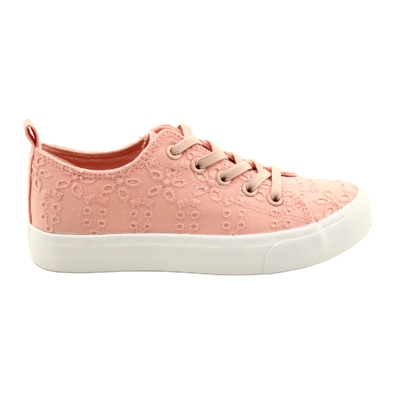 Atletico Mädchen Sneakers rutschten Spitze WY20763 Pink rosa