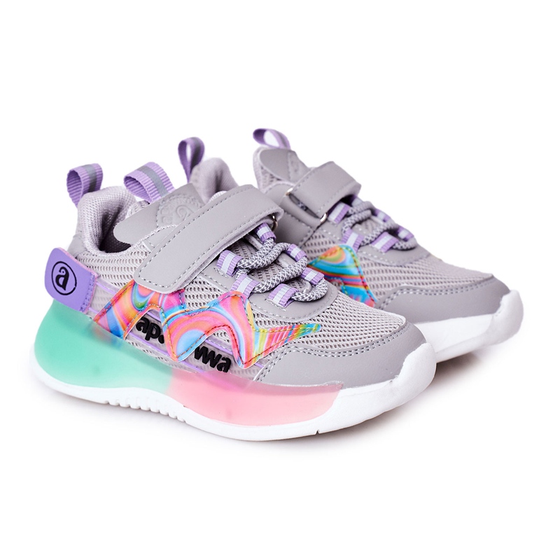 Apawwa Kinder Sportschuhe Sneakers Grau