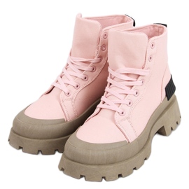 Pink Felve Pinke Trekking-Sneaker rosa