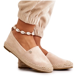 PE1 Beige Wildleder-Espadrilles für Damen Joaquin