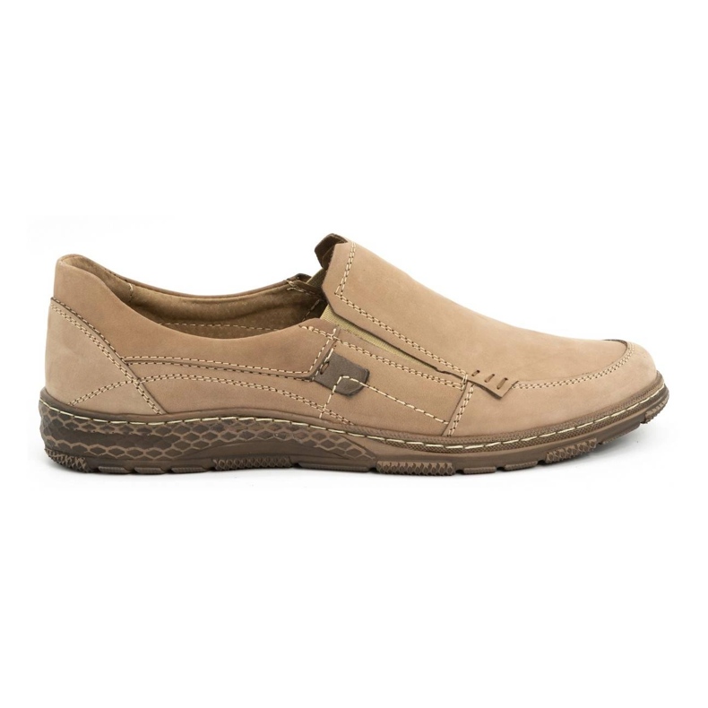 Olivier Herren-Lederslipper 943MA beige