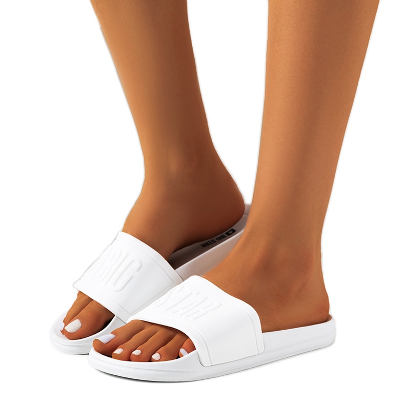 Weiße Damen Big Star DD274A268 Hausschuhe