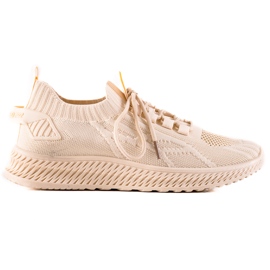 TRENDI Modische Sportschuhe beige