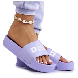Gummihausschuhe Big Star JJ274A265 Violett lila