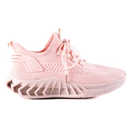 TRENDI Rosa Textil-Sneakers