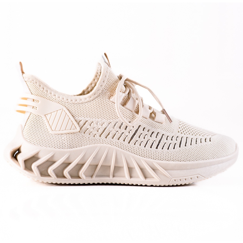 TRENDI Beige Textil-Sneakers