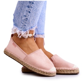 Klassische Damen-Espadrilles Big Star JJ274955 Pink rosa
