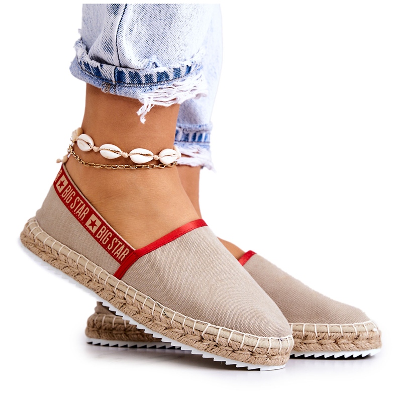 Espadrilles zum Hineinschlüpfen Big Star JJ274879 Beige