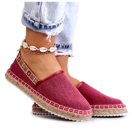 Espadrilles zum Hineinschlüpfen Big Star JJ274880 Dunkelrosa