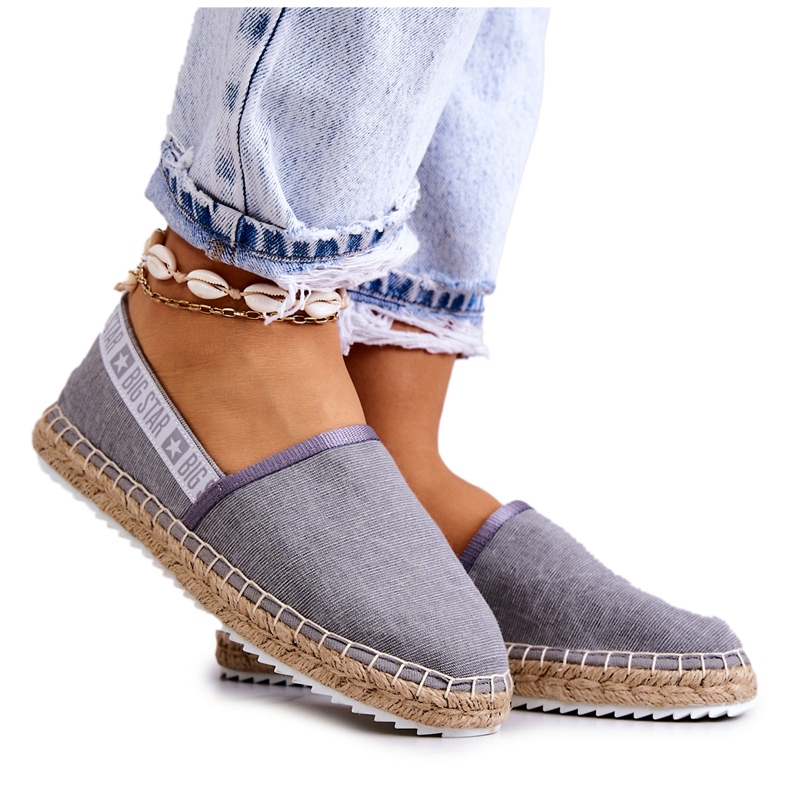 Espadrilles zum Hineinschlüpfen Big Star JJ274876 Grau