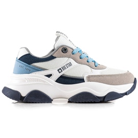 Damen Sneakers Big Star JJ274580 weiß blau mehrfarbig