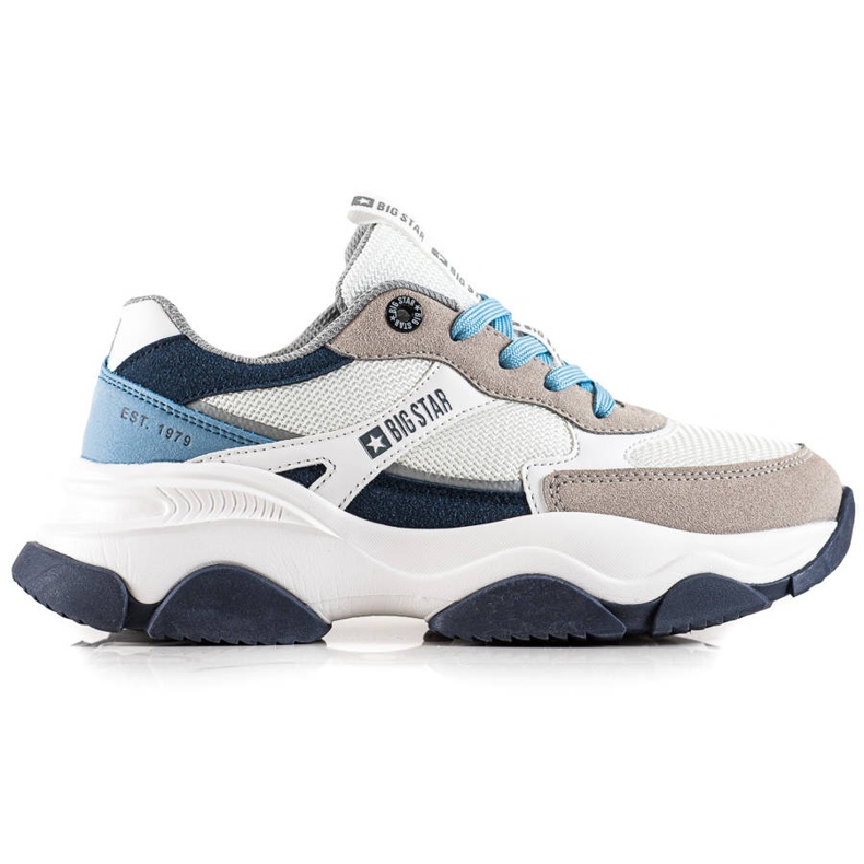 Damen Sneakers Big Star JJ274580 weiß blau mehrfarbig