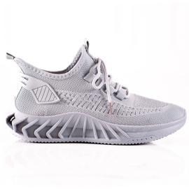 TRENDI Graue Textil-Sneakers