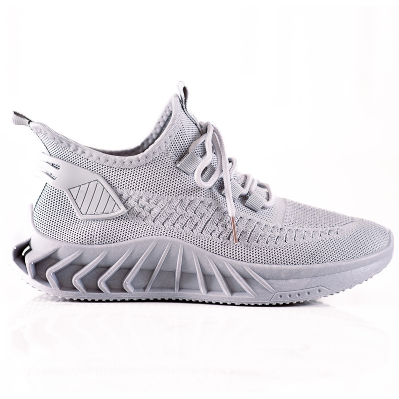 TRENDI Graue Textil-Sneakers