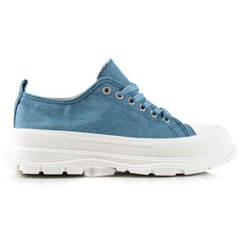 TRENDI Modische blaue Turnschuhe