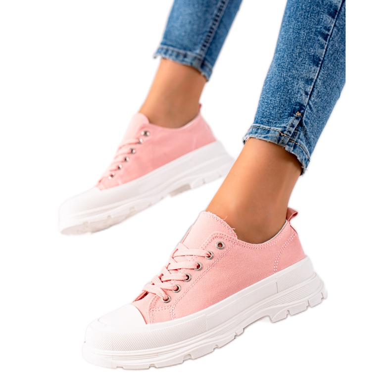 TRENDI Modische rosa Turnschuhe