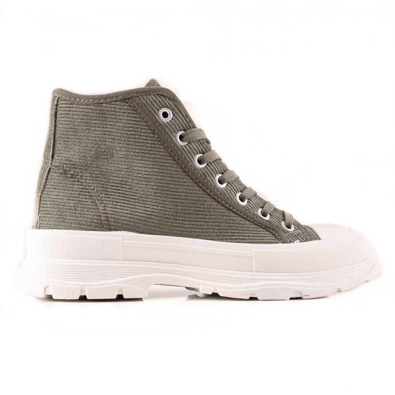 Sweet Shoes Hohe Sneakers aus Wildleder grün