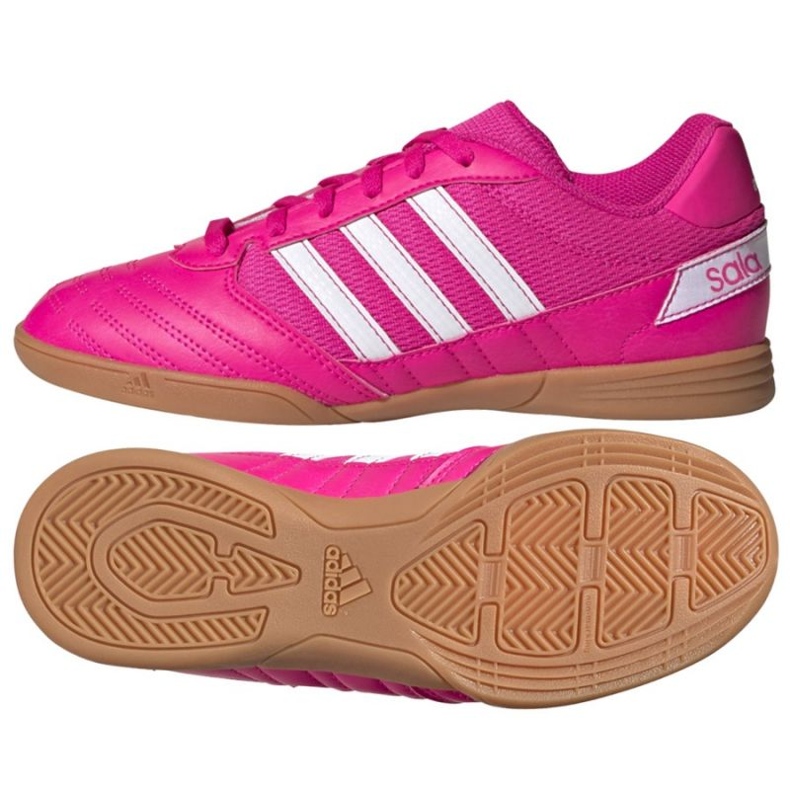 Adidas Super Sala Jr G55911 Fußballschuhe rosen und purpur