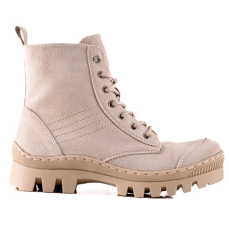 S. BARSKI Schnürstiefel von S.BARSKI beige