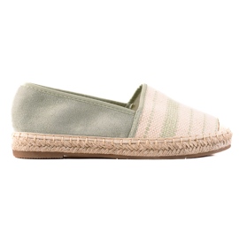 Anesia Paris Lässige Espadrilles beige grün