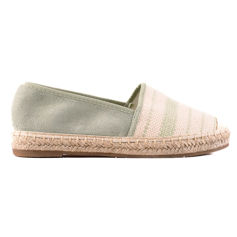 Anesia Paris Lässige Espadrilles beige grün