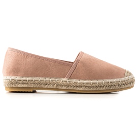 Lucky Shoes Puderfarbene Espadrilles rosa