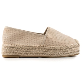 Bestelle Beige Espadrilles auf der Plattform